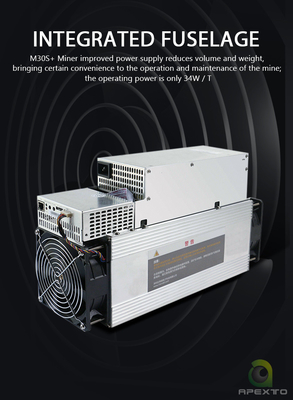 Mineiro 38W 86Th/S 3268W SHA-256 de Microbt M30s BTC Asic