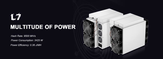 o mineiro cripto Antminer L7 9500mh de 9160mh/S Asic Preorder Blockchain