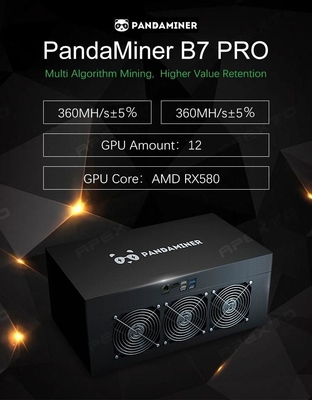 PRO 360m mineiro Machine de Panda Brand Mdel Eth B7 com as placas gráficas 8PCS